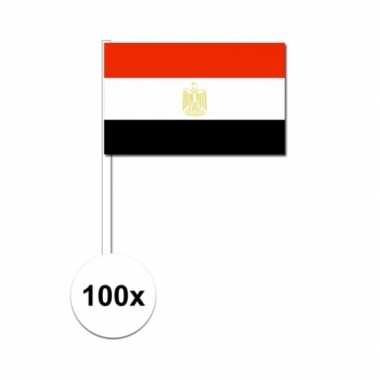 100x egypte decoratie papieren zwaaivlaggetjes