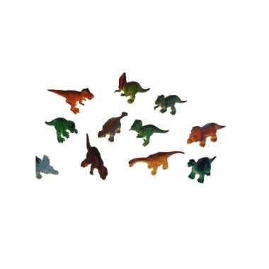 5 stuks plastic speelgoed dinosauriers van 16 cm