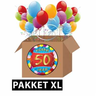 50 jaar feestartikelen pakket xl