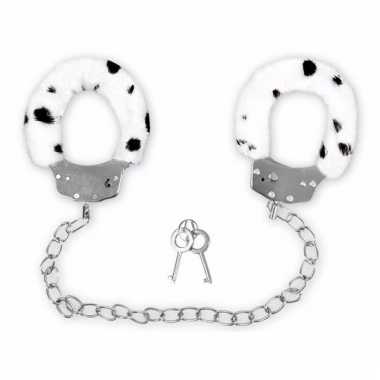 Beenboeien zwart/wit van pluche