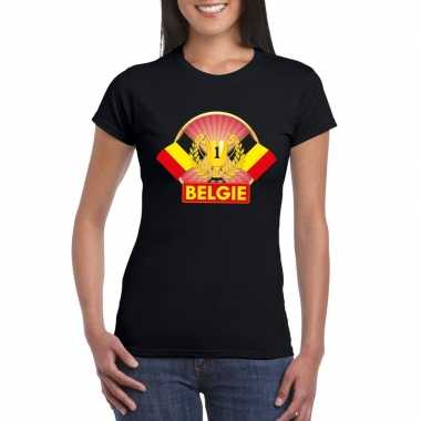 Belgie kampioen shirt zwart dames
