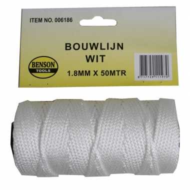 Bouwlijn touw wit 50 x 1,8