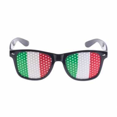 Bril met italiaanse vlag