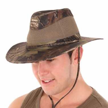 Camouflage hoed voor heren