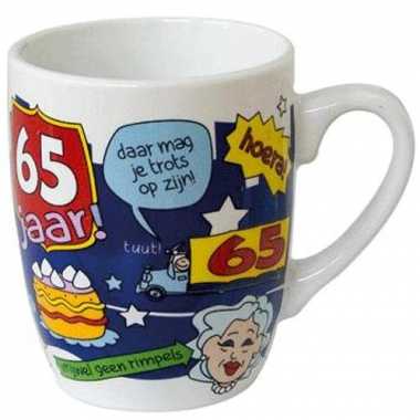Cartoon mok hoera 65 jaar!