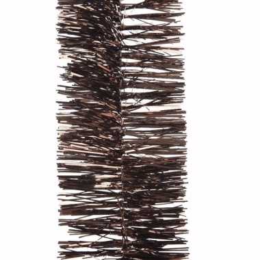 Cosy christmas kerstboom decoratie slinger bruin 270 cm