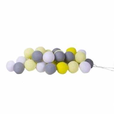 Cotton balls verlichting paas kleurtjes
