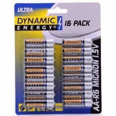 Dynamic energy aa batterijen 16 stuks