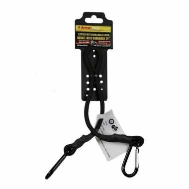 Elastiek met karabijnhaak voor bevestiging 60 cm
