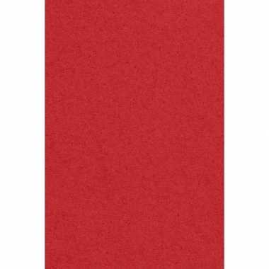 Feest versiering rood tafelkleed 137 x 274 cm papier