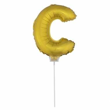 Folie ballon letter c goud 41 cm