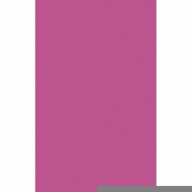 Fuchsia roze afneembare tafelkleden/tafellakens 138 x 220 cm papier/k