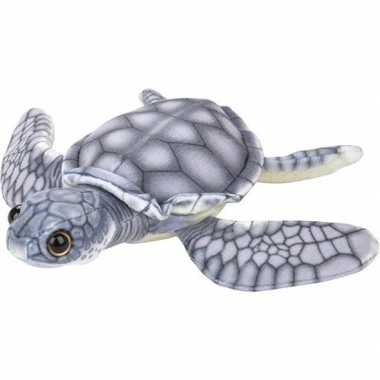 Grijze zeeschildpad knuffels 18 cm knuffeldieren