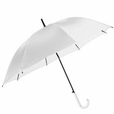 Grote paraplu in het wit 106 cm