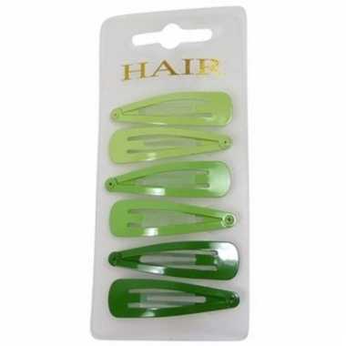 Haarspelden 5 cm groene tinten