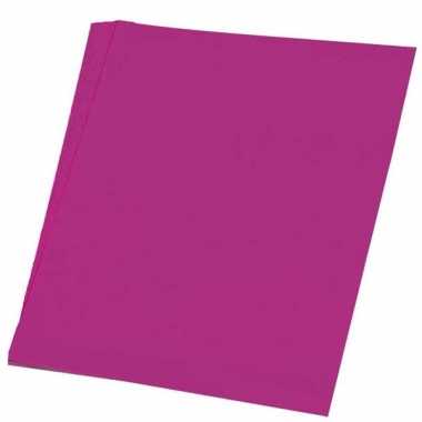 Hobby papier roze a4 50 stuks