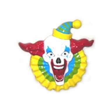 Horror clown decoratie bord pvc