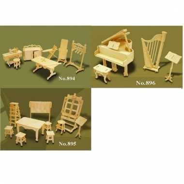 Houten poppenhuis meubels hobby