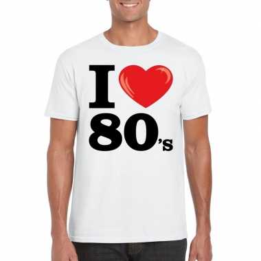 I love 80's t-shirt wit heren
