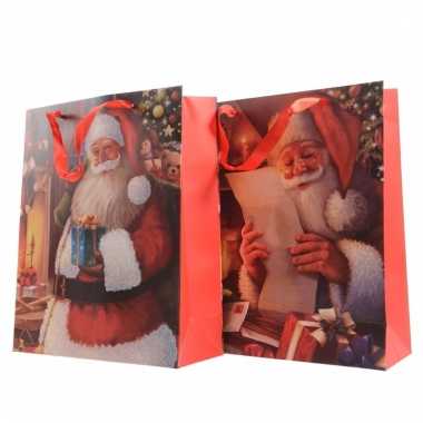 Kerst cadeau tas kerstman 72 cm type 1