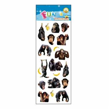 Kinder apen stickers