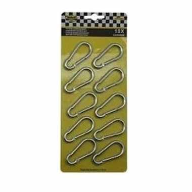 Kleine karabijnhaken 10 stuks