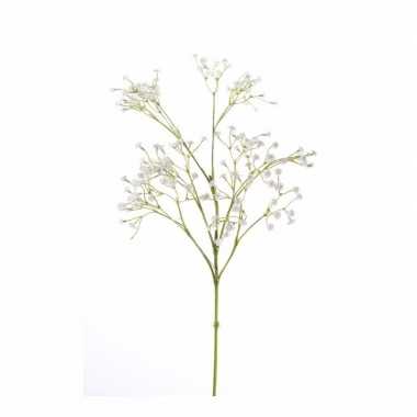 Kunstbloem gypsophila gipskruid wit 65 cm