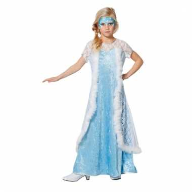 Lichtblauwe ijsprinses jurk voor meisjes