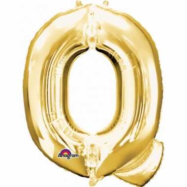 Mega grote gouden ballon letter q