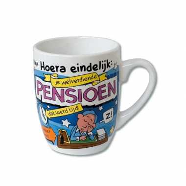 Met pensioen feest mok