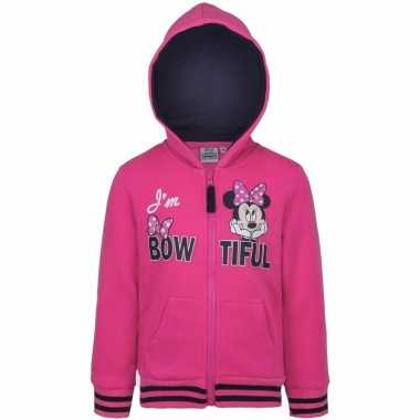 Minnie mouse hooded sweater vest voor meisjes
