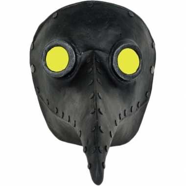 Plaagdokter/plaagmeester zwart snavel masker voor volwassenen
