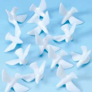 Plastic duifjes voor decoratie 30x