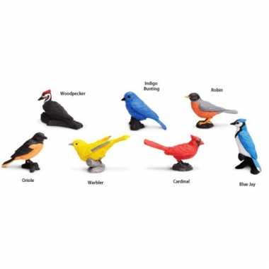 Plastic speelgoed vogels