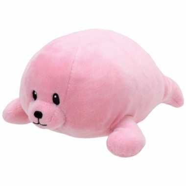 Pluche roze zeehondje ty beanie baby doodles 24 cm