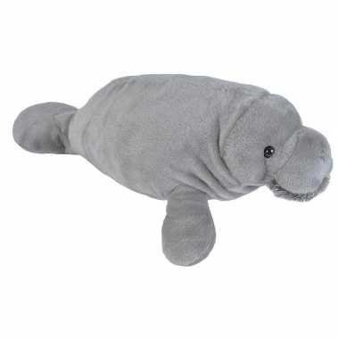 Pluche zeekoe/lamantijn dierenknuffel 46 cm