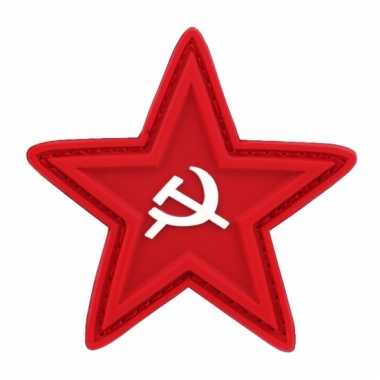 Pvc embleem sovjet ster met sikkel en hamer