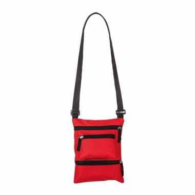 Rood smartphone schoudertasje