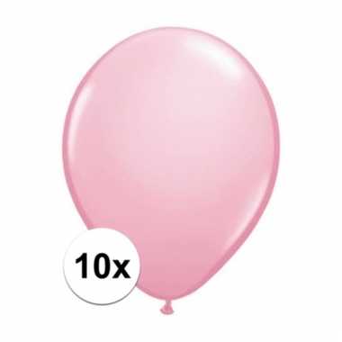 Roze qualatex ballonnen 10 stuks