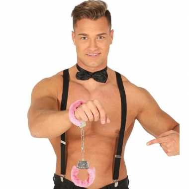 Roze zachte handboeien