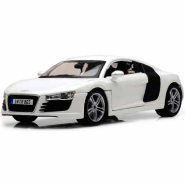 Schaalmodel audi r8 wit