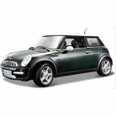 Schaalmodel mini cooper groen