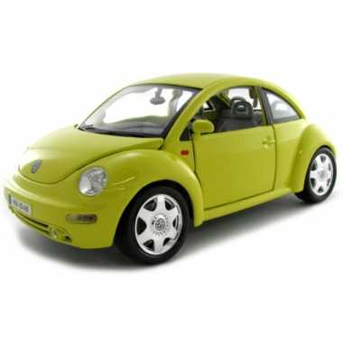 Schaalmodel volkswagen beetle geel