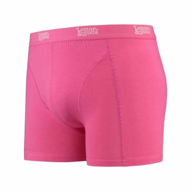 Stretch boxershort fel roze voor heren