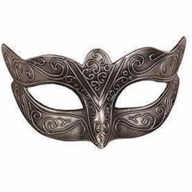 Venetiaans masker loup zilver