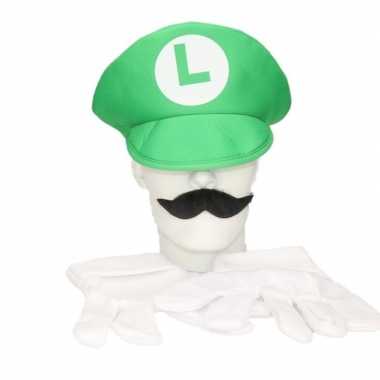 Videospel loodgieter accessoire setje groen