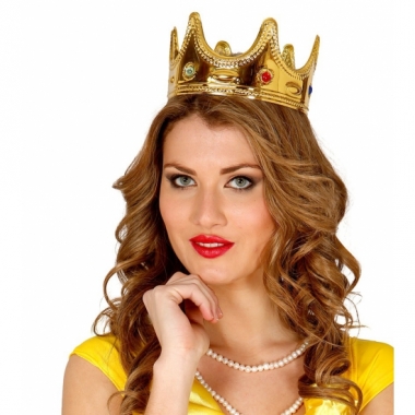 Voordelige gouden koninginnen kroon voor vrouwen