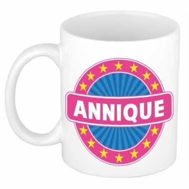 Voornaam annique koffie/thee mok of beker