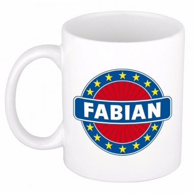 Voornaam fabian koffie/thee mok of beker