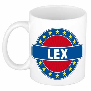 Voornaam lex koffie/thee mok of beker